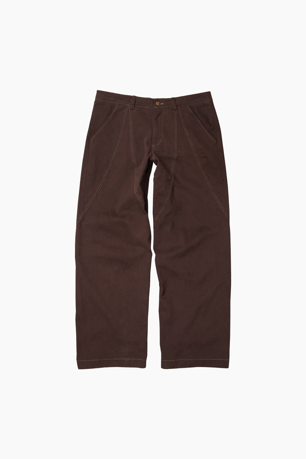 Souvenirs By.Everyone Curved Twill Trouser Chocolate