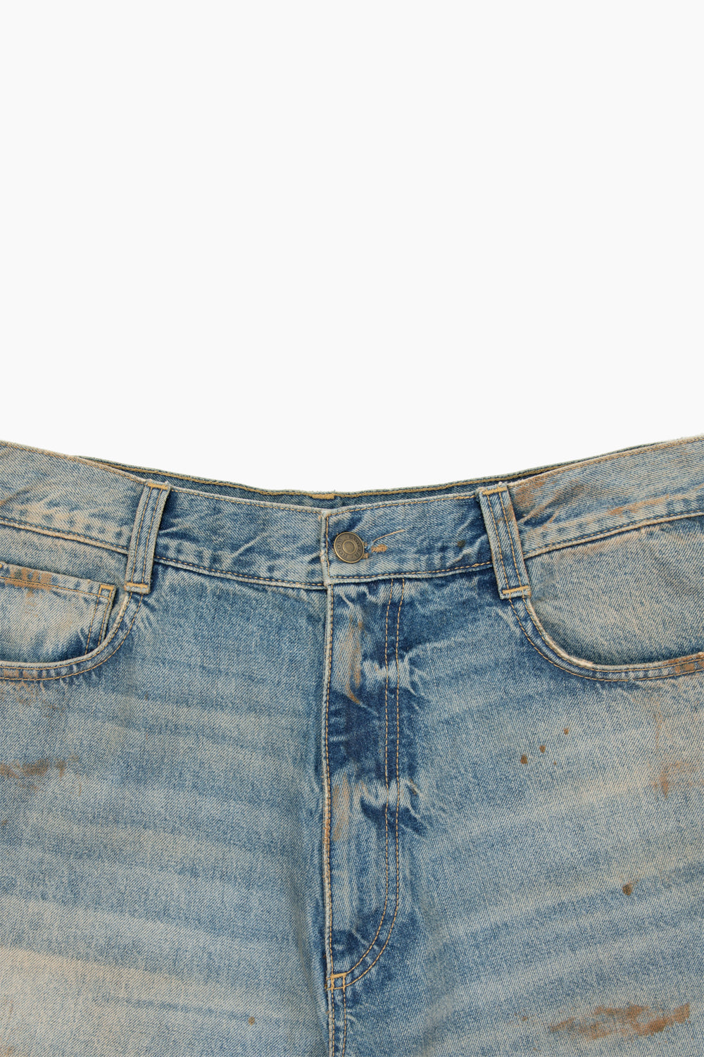 Boiler Room Printed 5 Pocket Blue Jeans