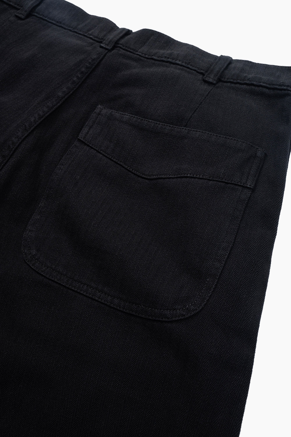 General Admission Black Herringbone Work Pant