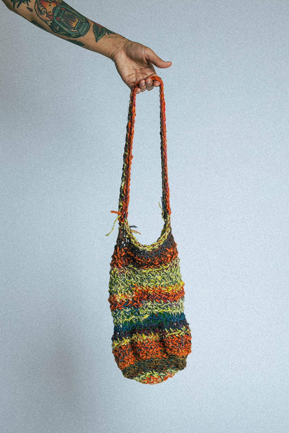 Souvenirs By. Auntie Flew Crochet Striped Bag