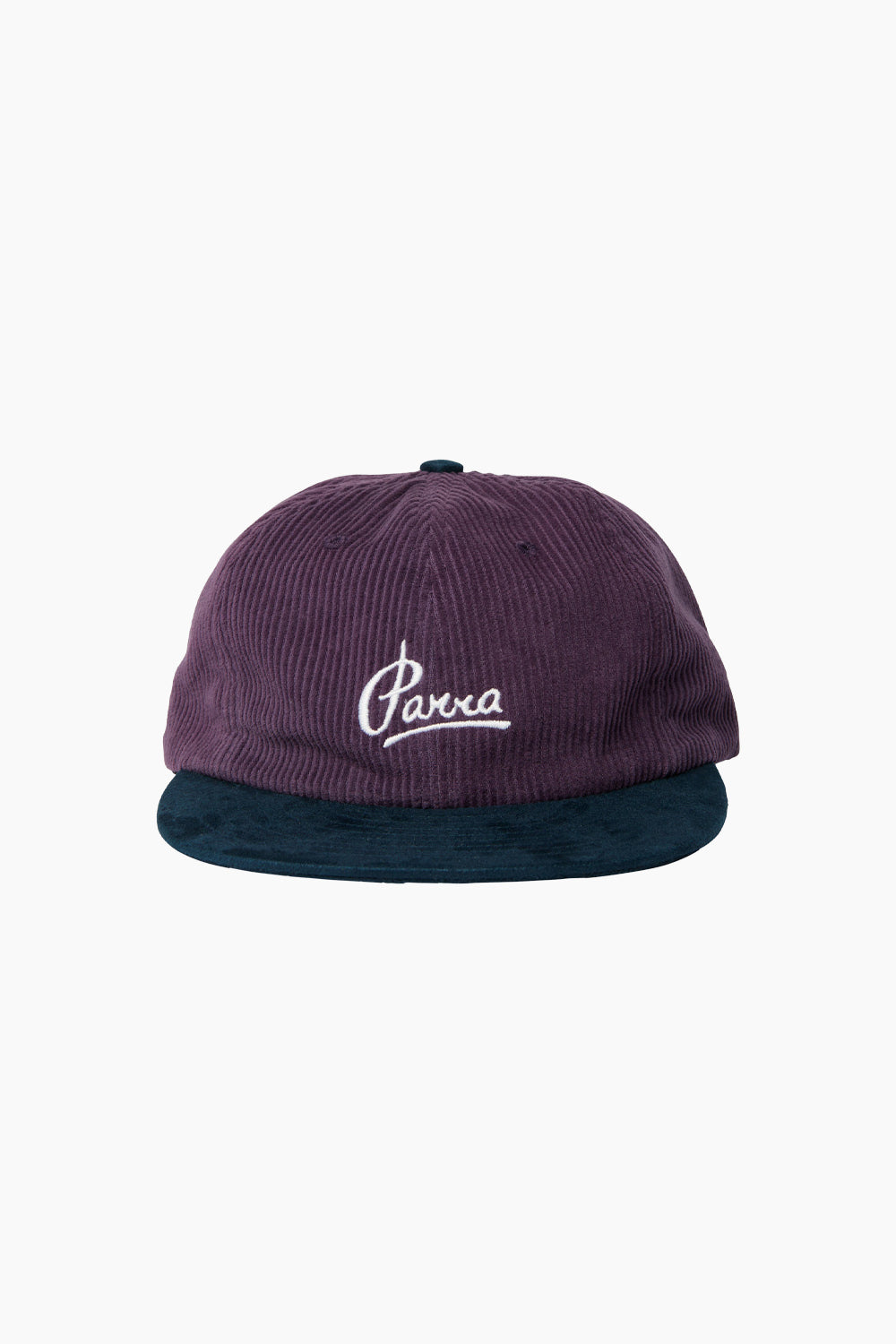 By Parra Purple Painters Script Corduroy 6 Panel Hat