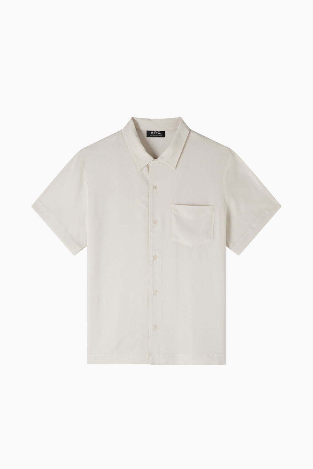 A.P.C. Lloyd Ivory Short Sleeve Shirt