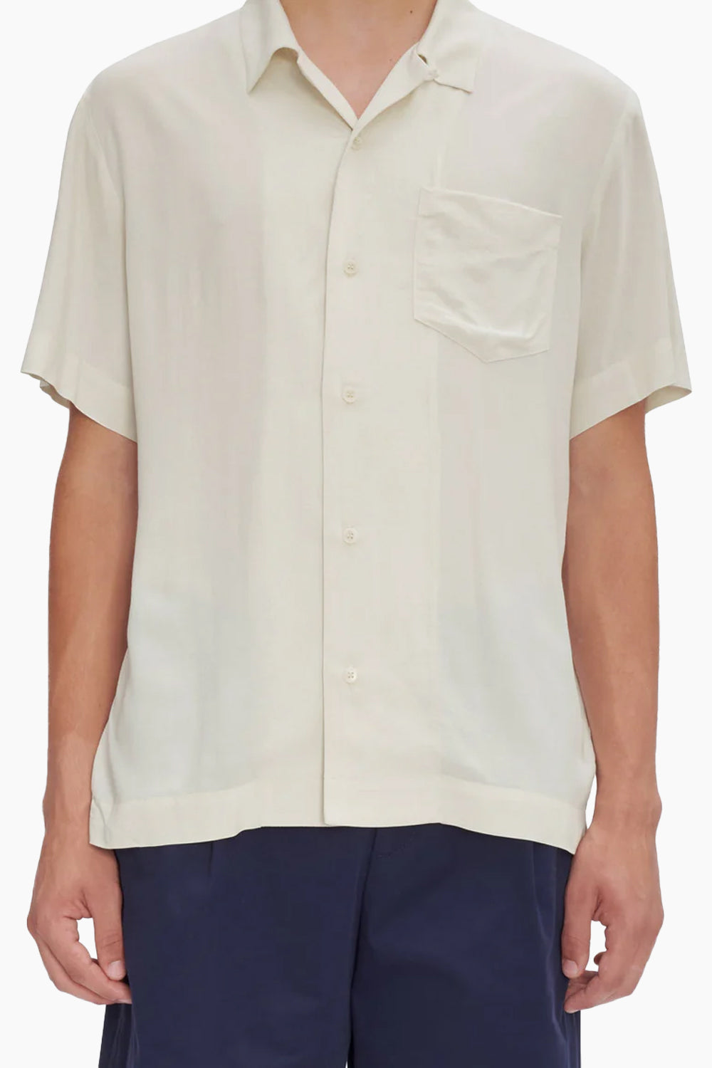 A.P.C. Lloyd Ivory Short Sleeve Shirt