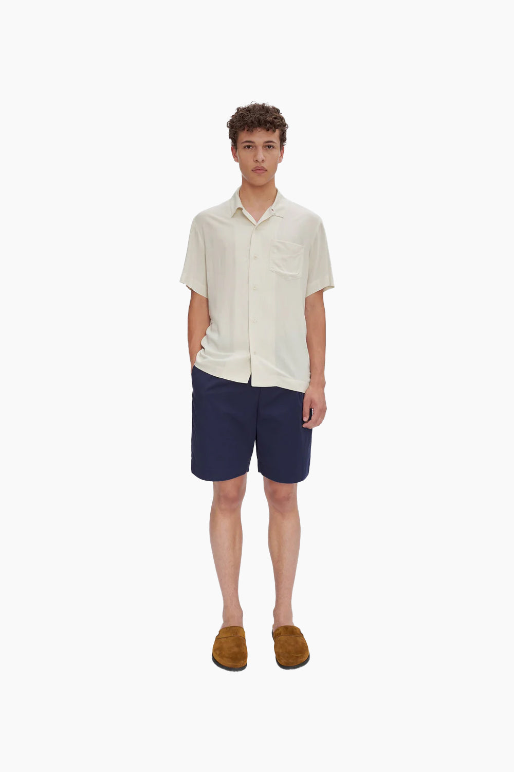 A.P.C. Lloyd Ivory Short Sleeve Shirt