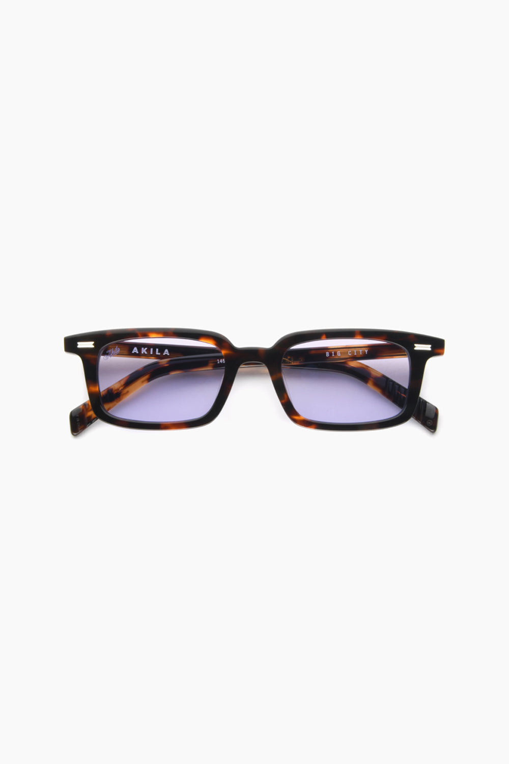 Akila Big City Brown Havana Lavender Sunglasses