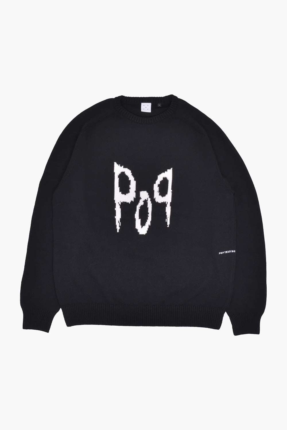 Pop Trading Company Corn Black Knitted Crewneck