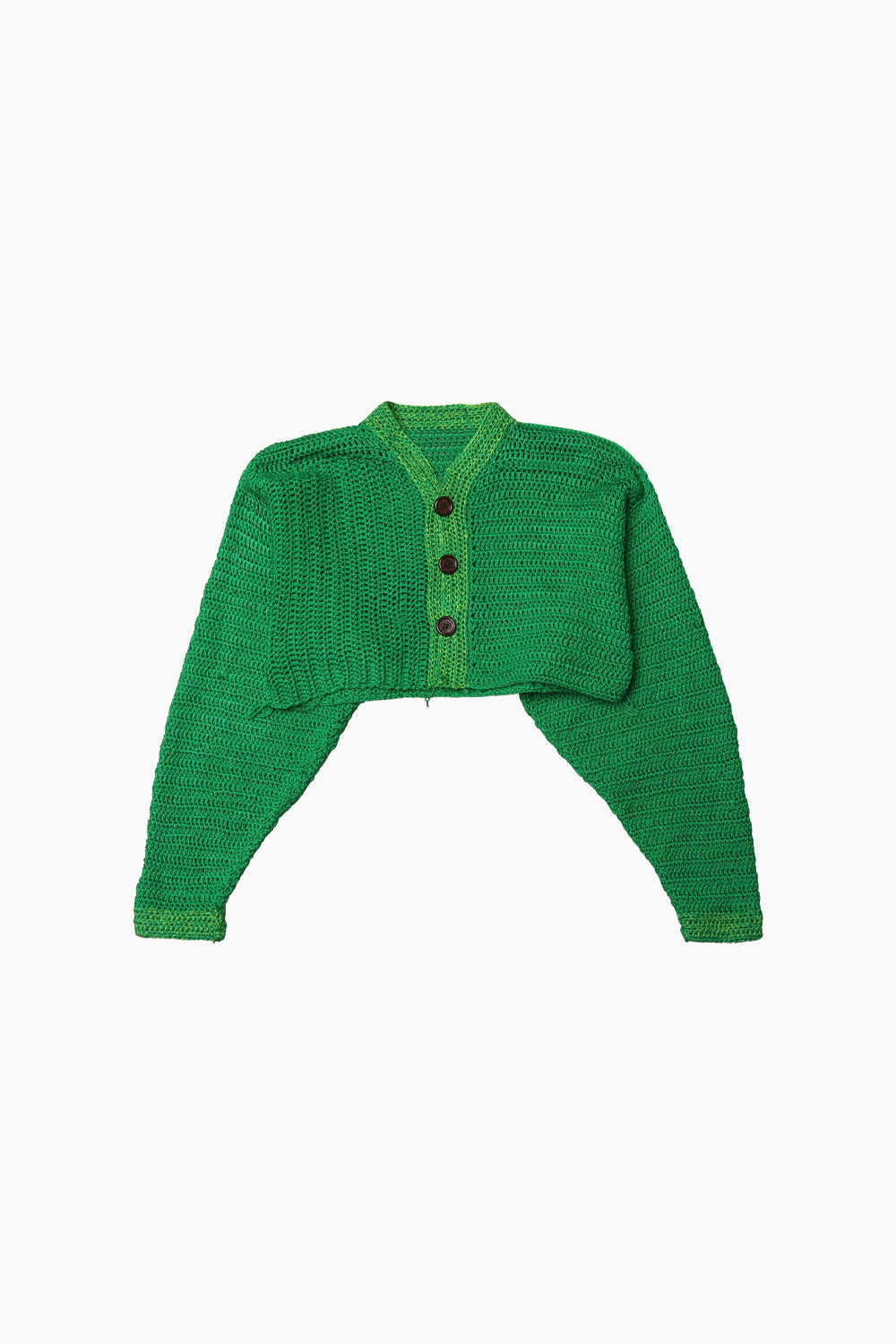 Souvenirs By.Brooklyn Crochet Cardigan Green