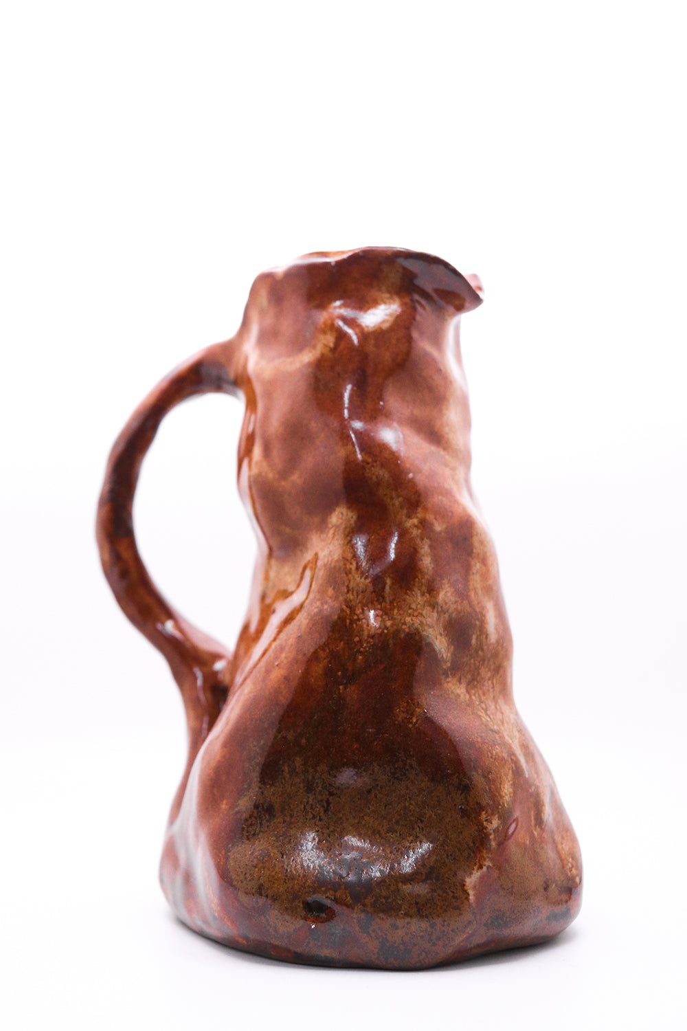 Ian Clapper Glazed Organic Flower Pitcher