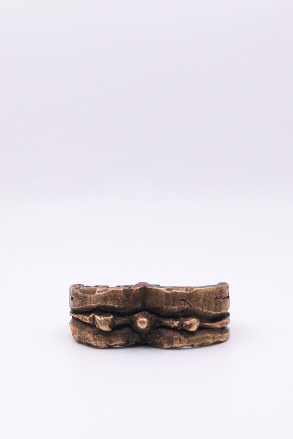 Ian Clapper Bronze Double Ring