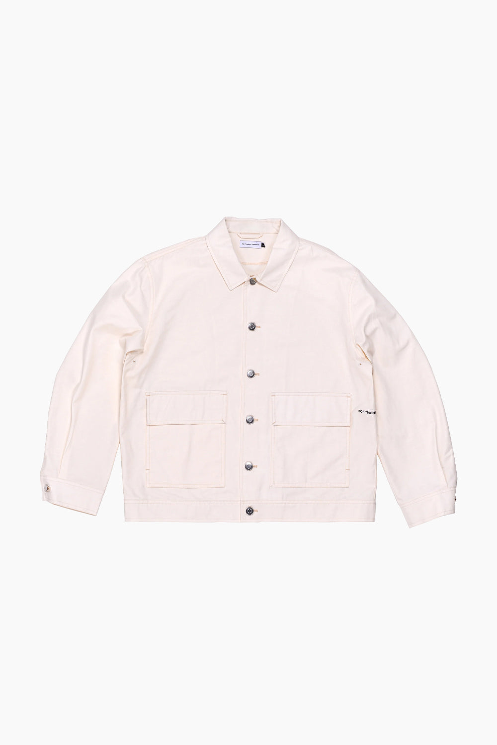 Pop Trading Company Linen Off White Jacket