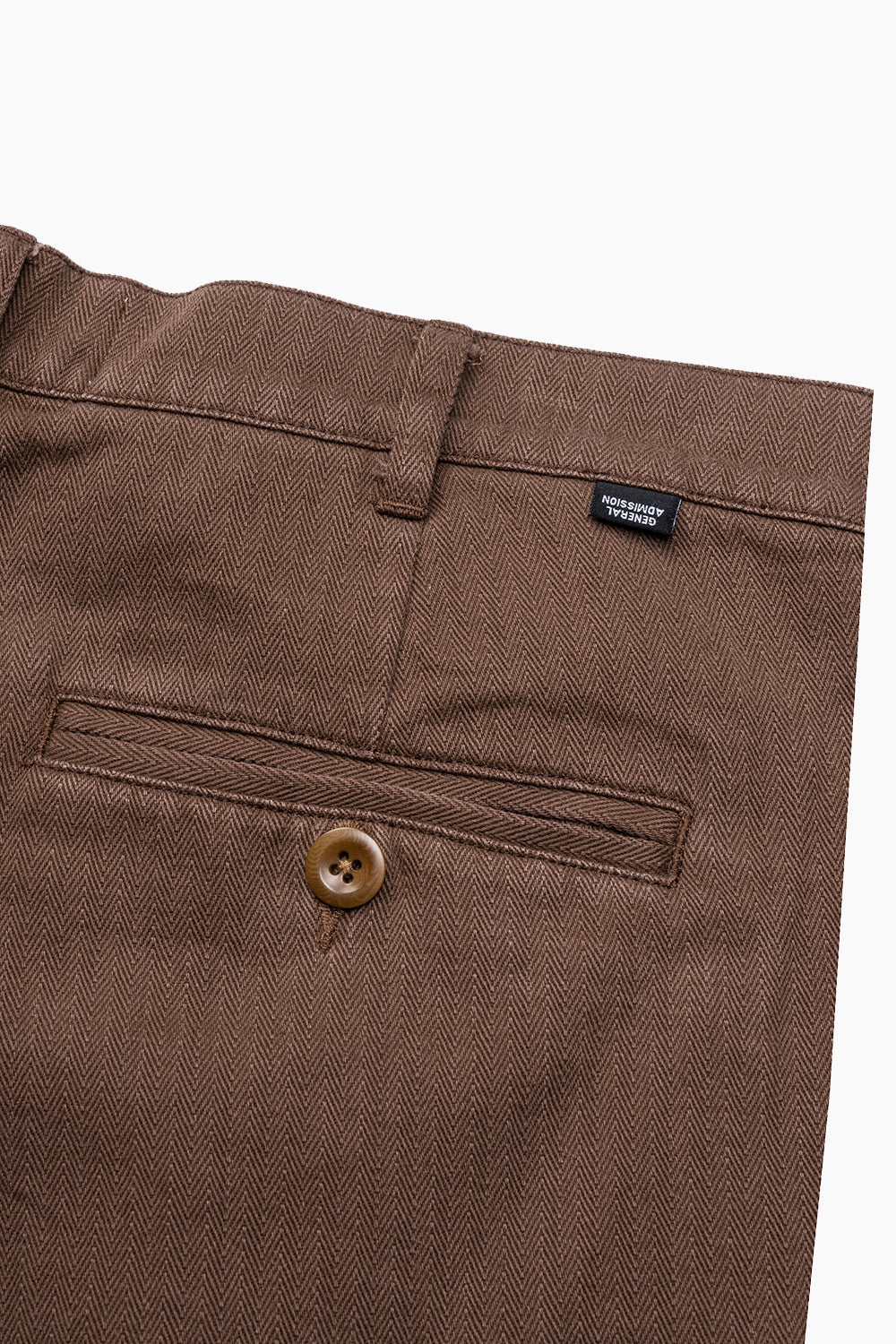 General Admission Brown Pleated Short