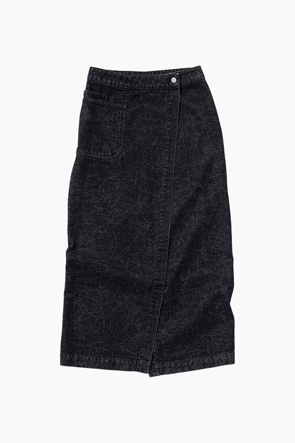 Carne Bollente Sketchy Sketch Denim Skirt