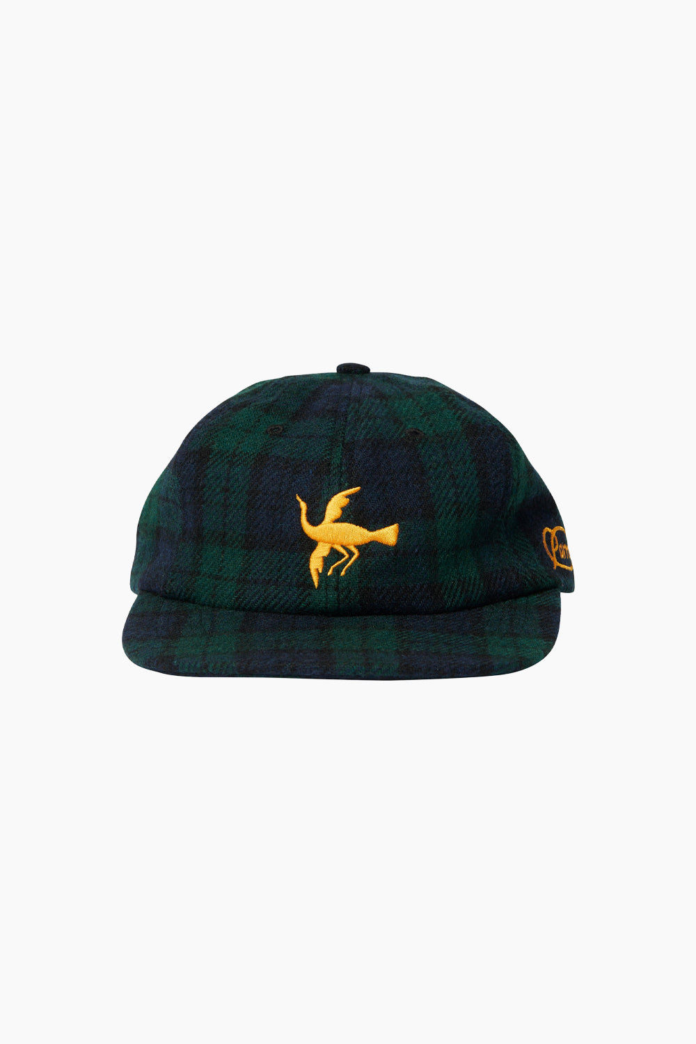 By Parra Tartan Green Clipped Wings 6 Panel Hat