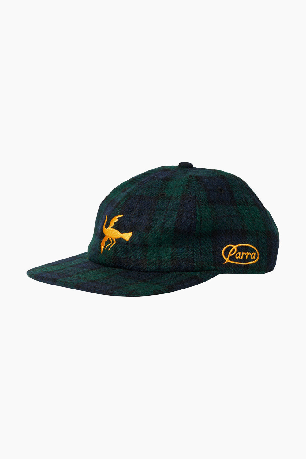 By Parra Tartan Green Clipped Wings 6 Panel Hat