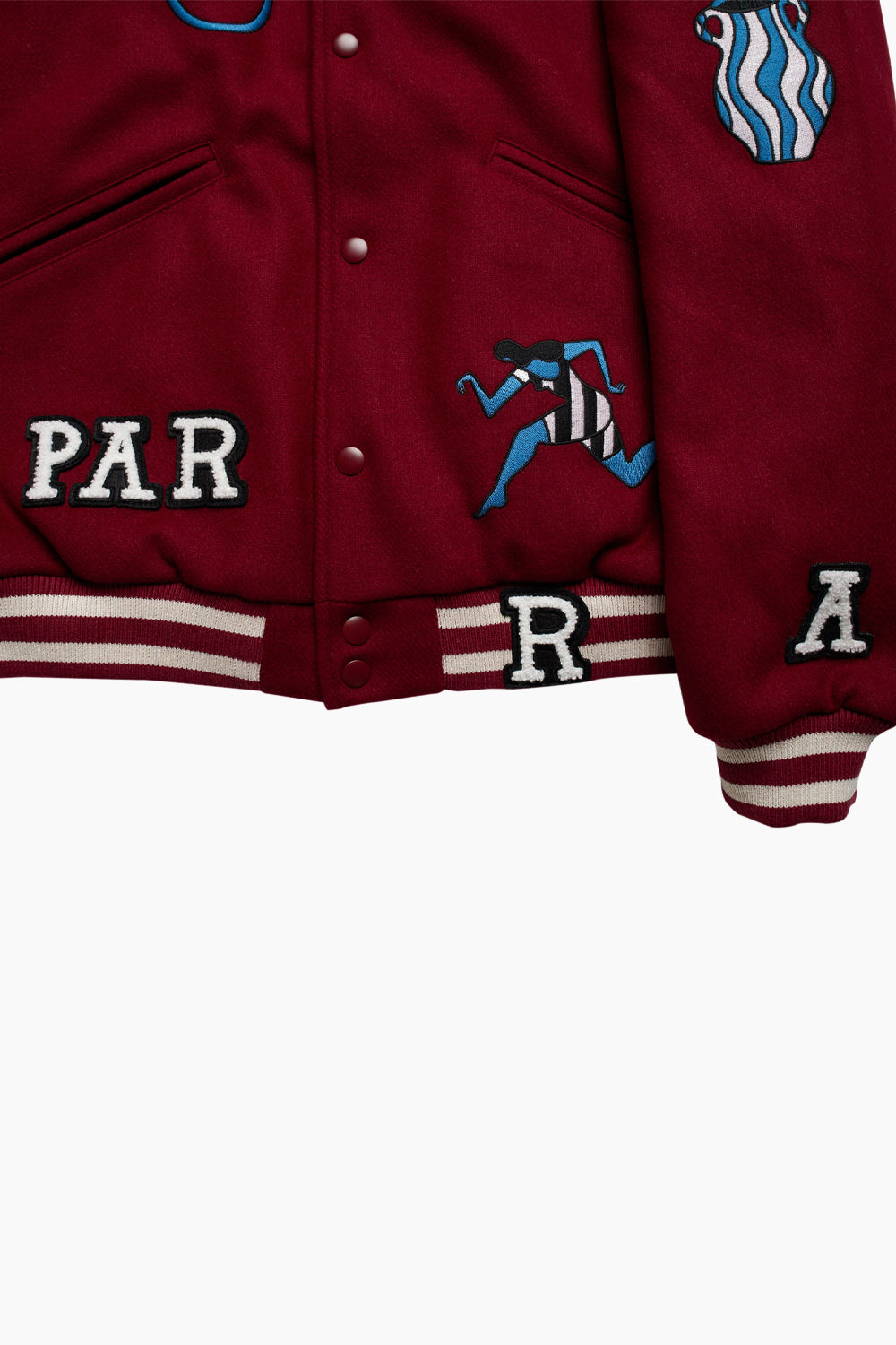 By Parra Run Sit & Bike Varsity Jacket