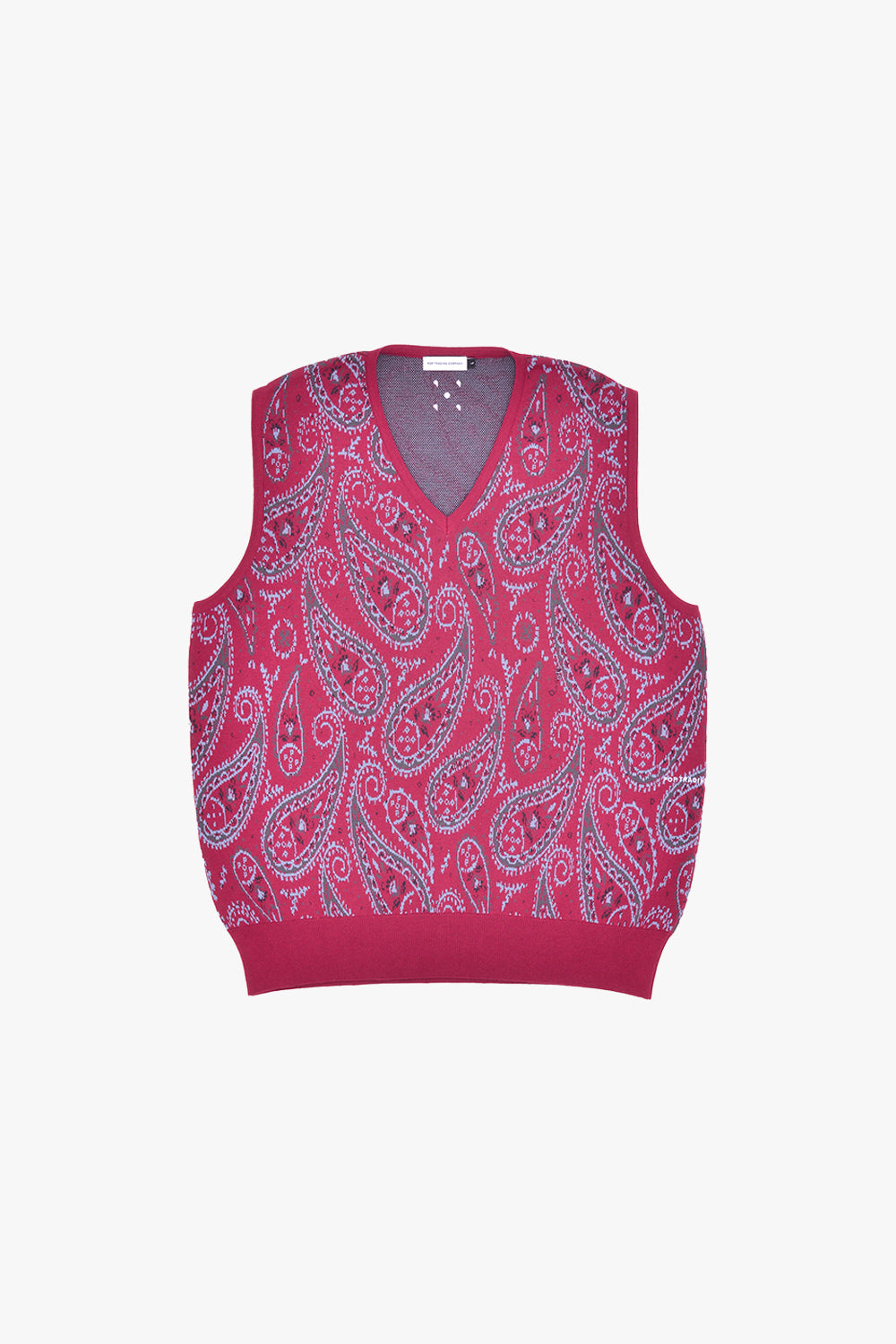 Pop Trading Company Paisley Knitted Spencer Raspberry