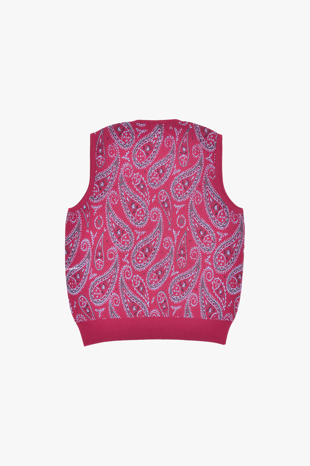 Pop Trading Company Paisley Knitted Spencer Raspberry