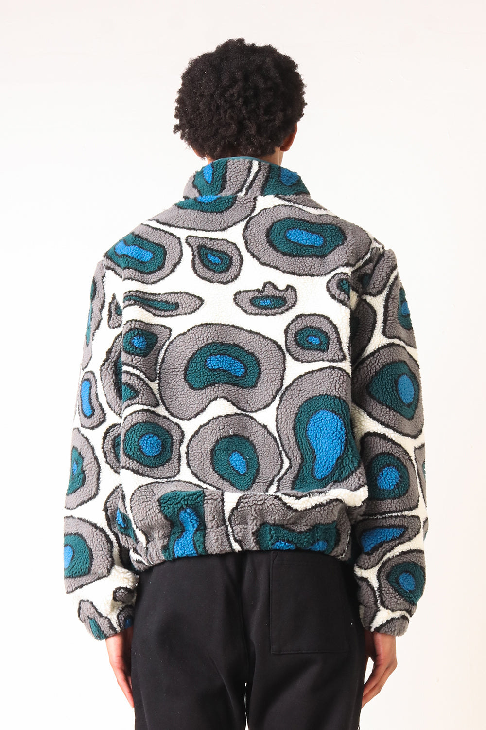 By Parra Amethist Geode Polar Fleece Pull Over