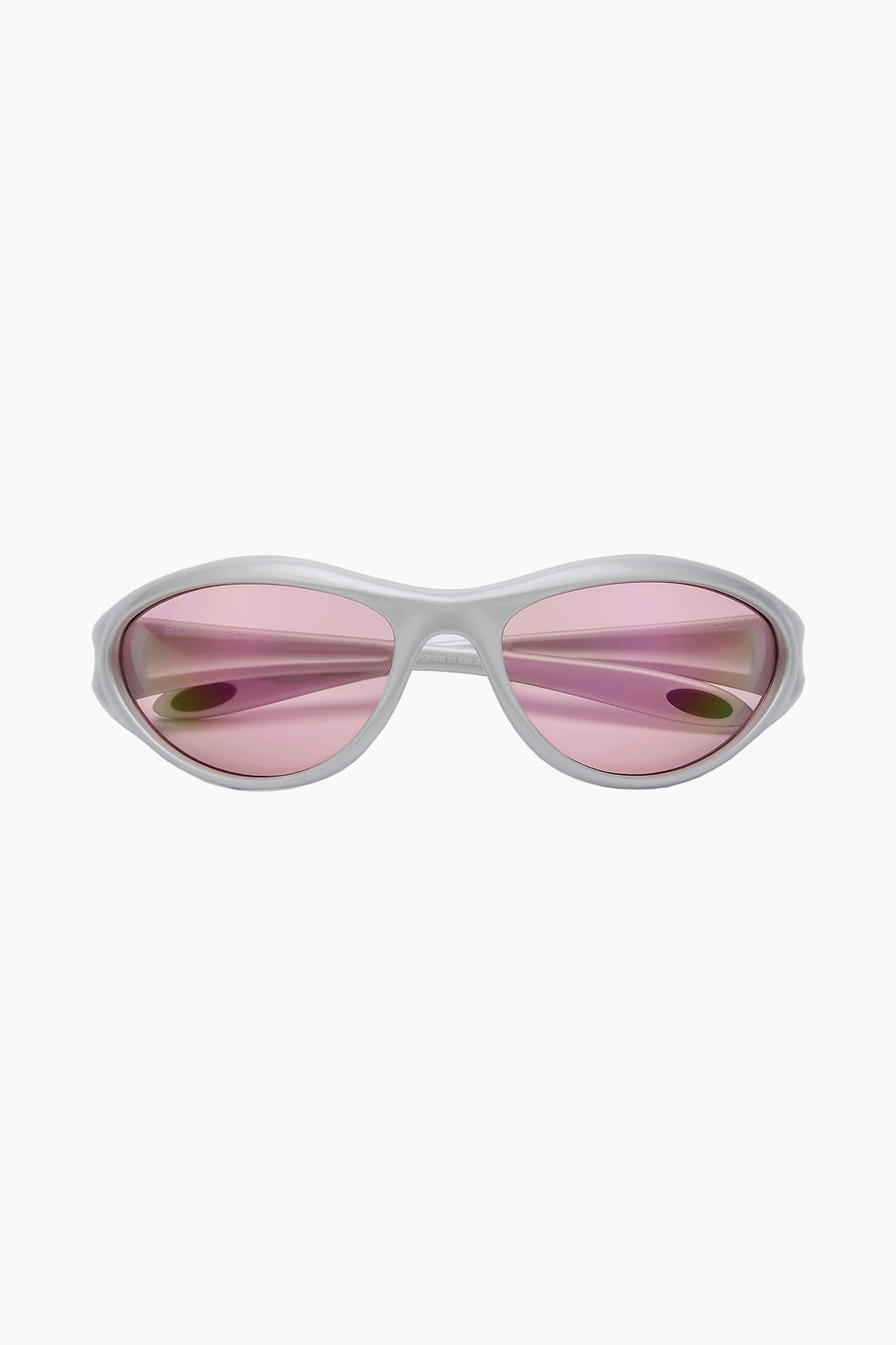 Bonnie Clyde Silver Angel Sunglasses Pink Tint