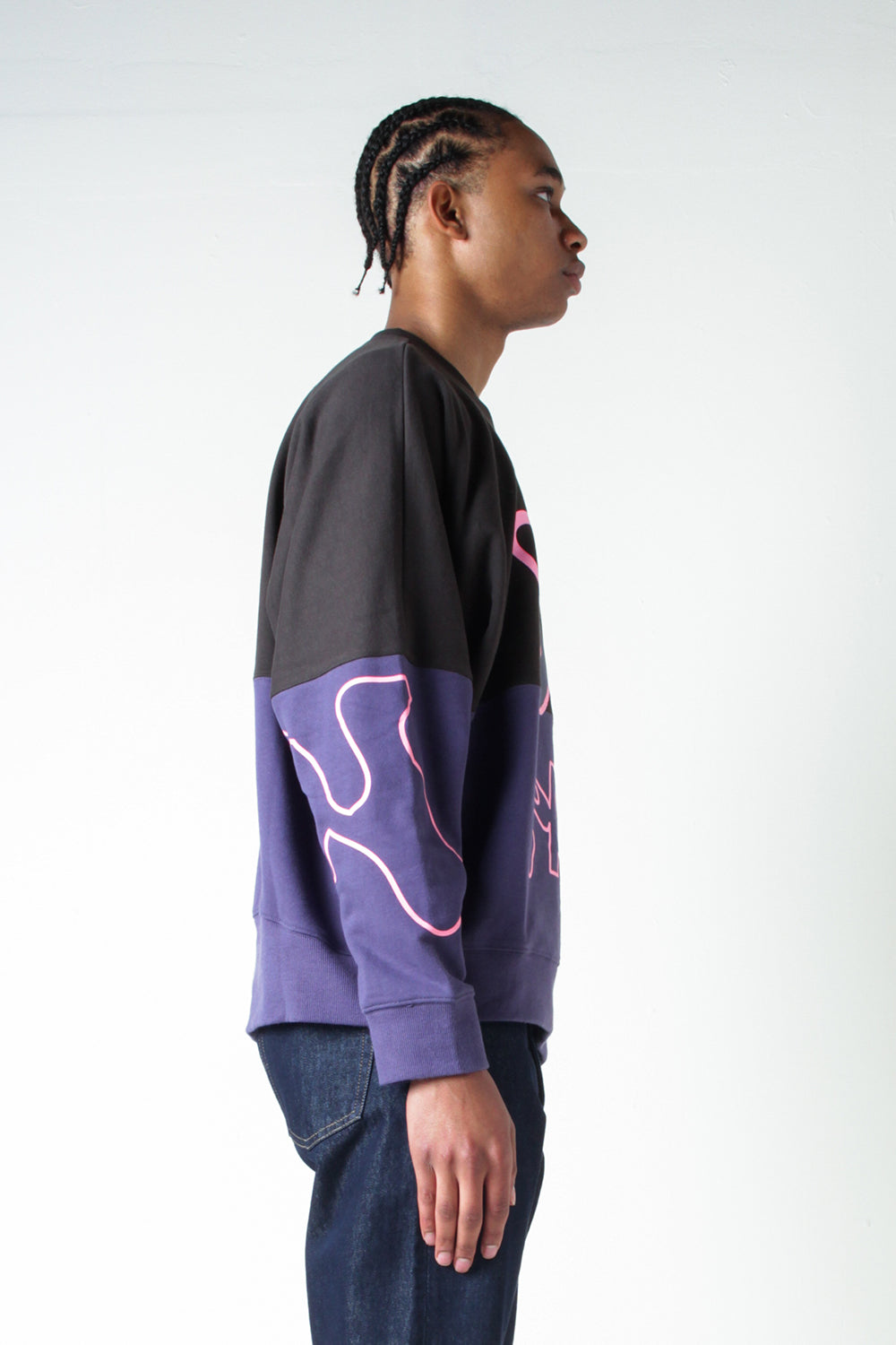 Perks & Mini Disc Man Panelled Crewneck