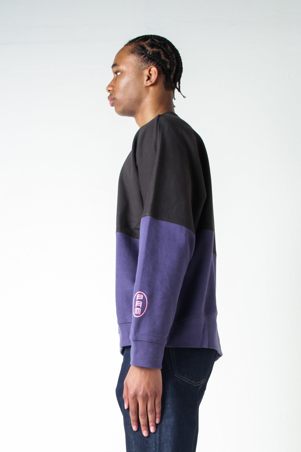 Perks & Mini Disc Man Panelled Crewneck