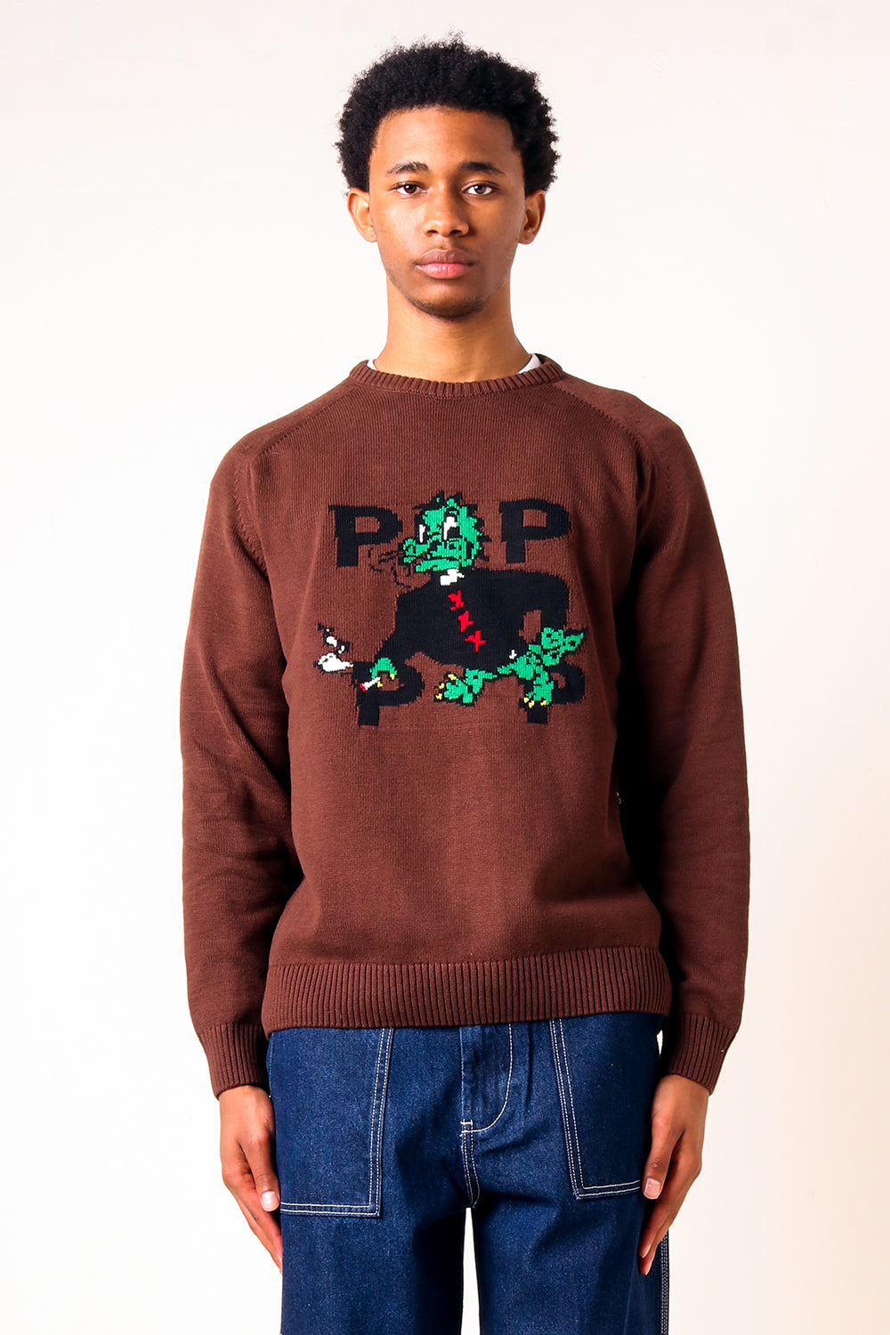 Pop Trading Company Dragon Knitted Crewneck