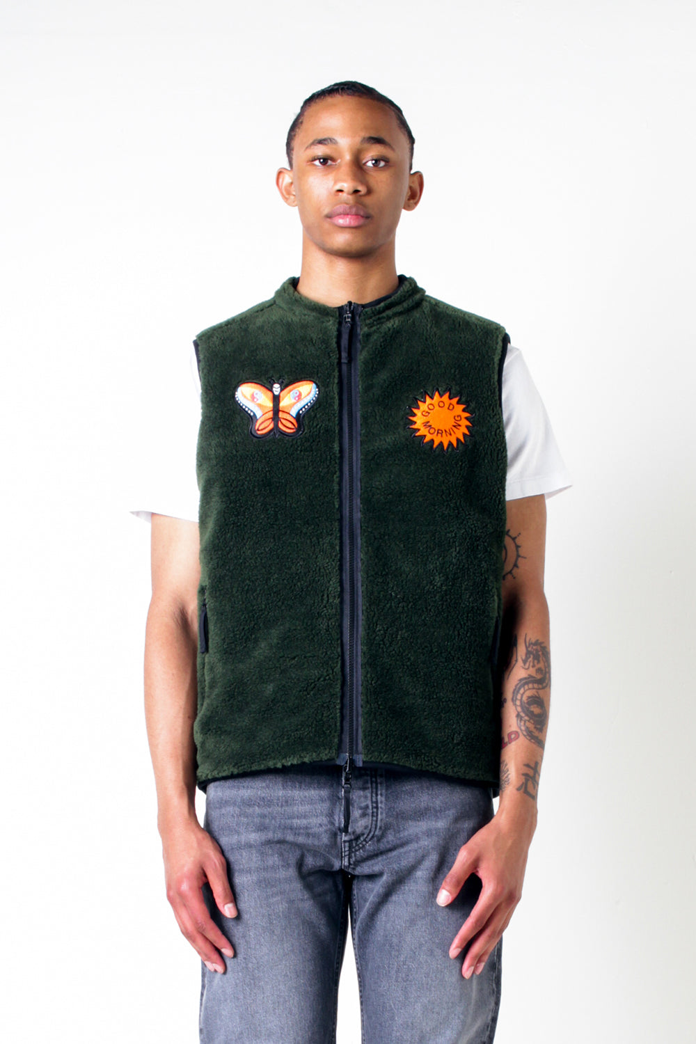 Good Morning Tapes LSD World Peace Reversible Zip Thru Vest