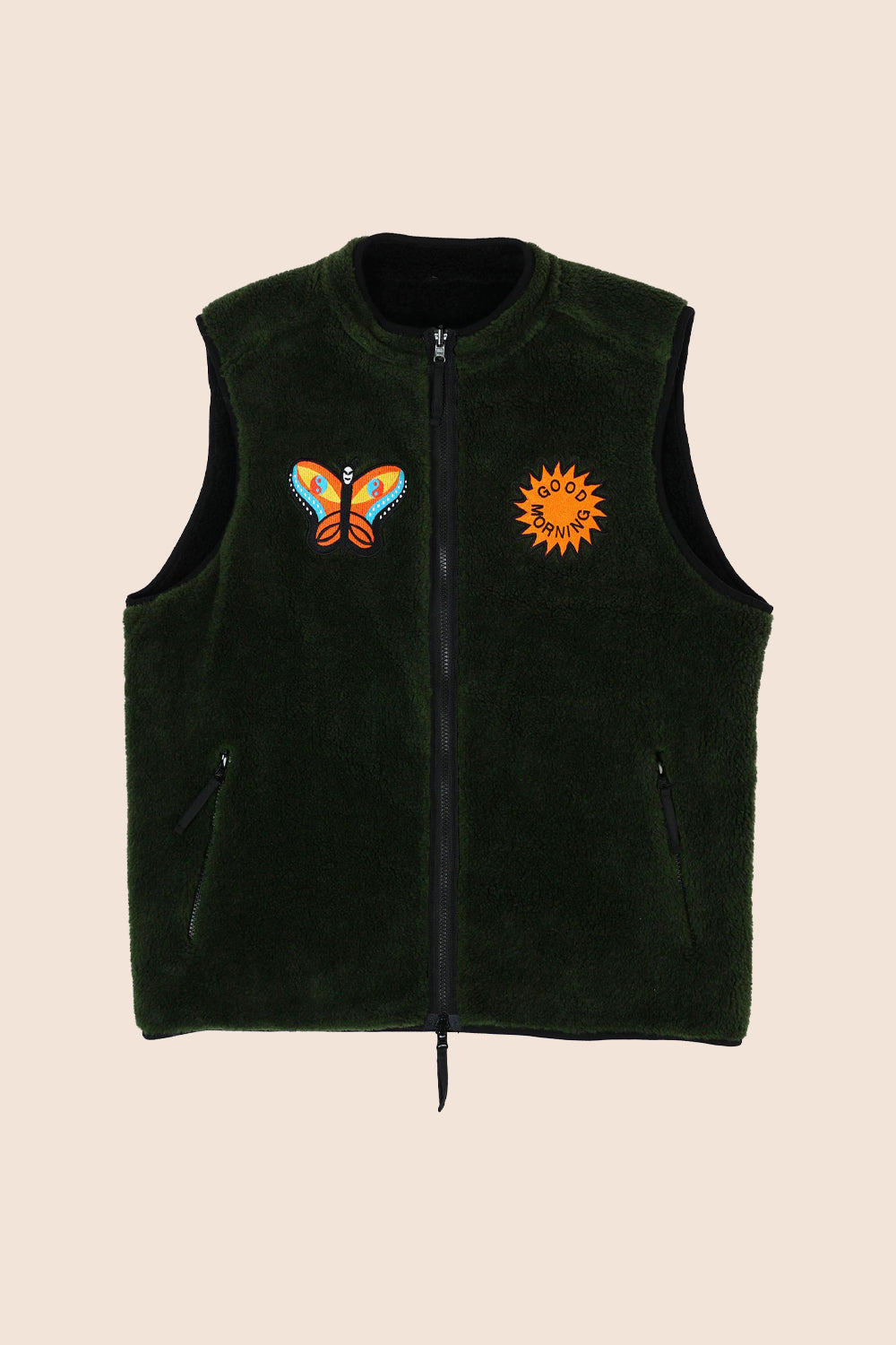 Good Morning Tapes LSD World Peace Reversible Zip Thru Vest