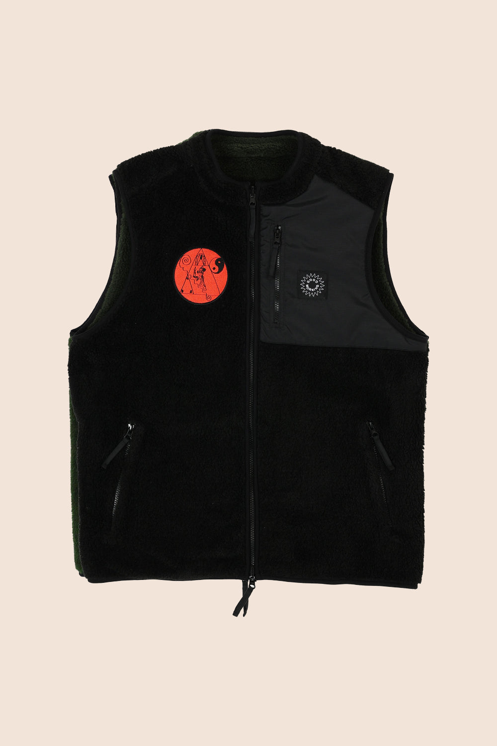 Good Morning Tapes LSD World Peace Reversible Zip Thru Vest