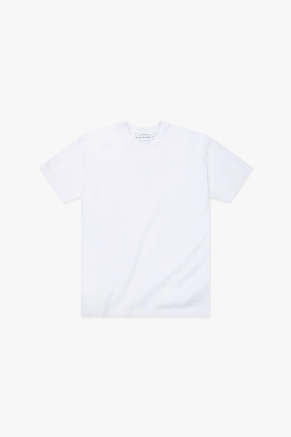 General Admission White Loose Knit Short Sleeve T-Shirt