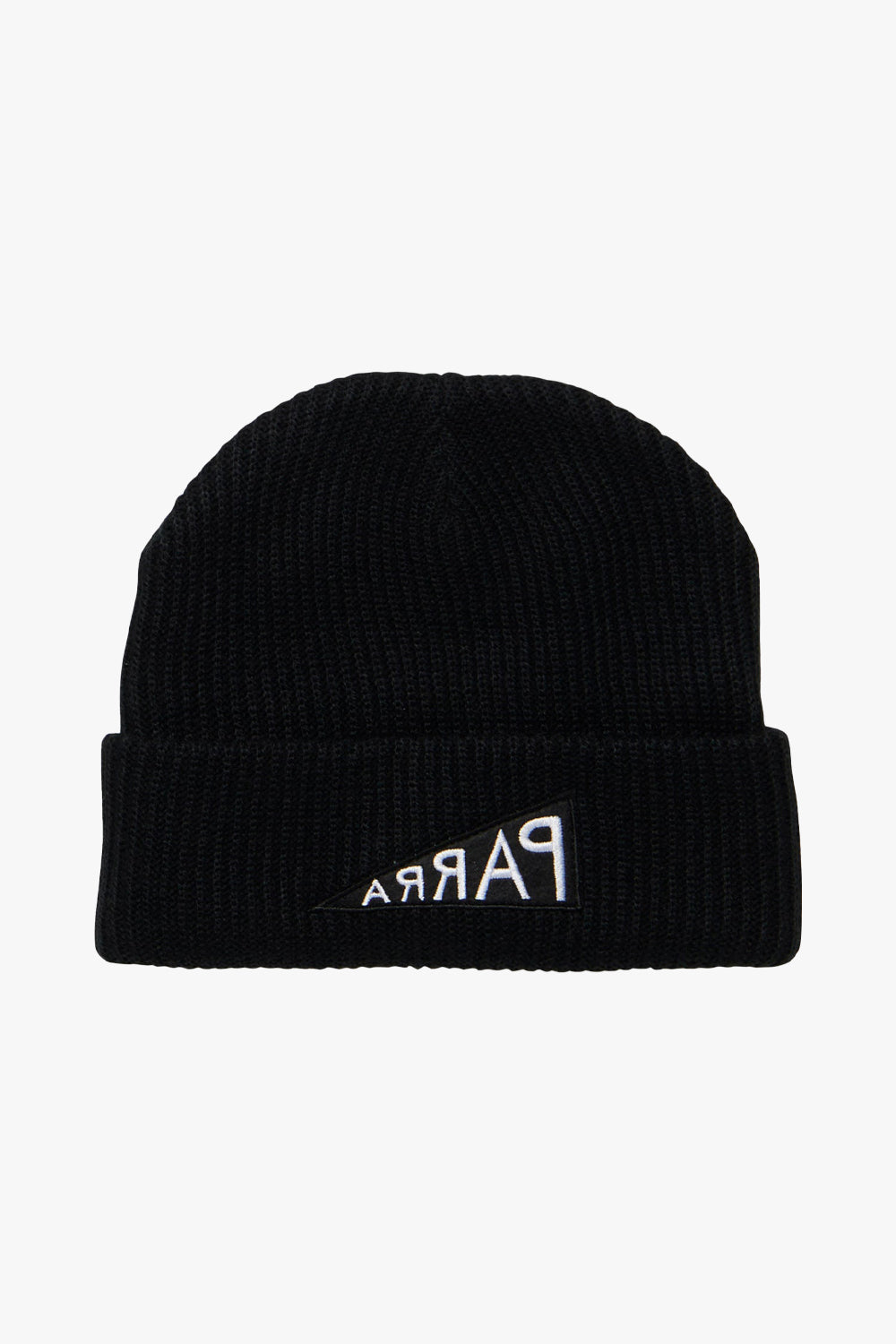 By Parra Mirrored Flag Logo Beanie Black