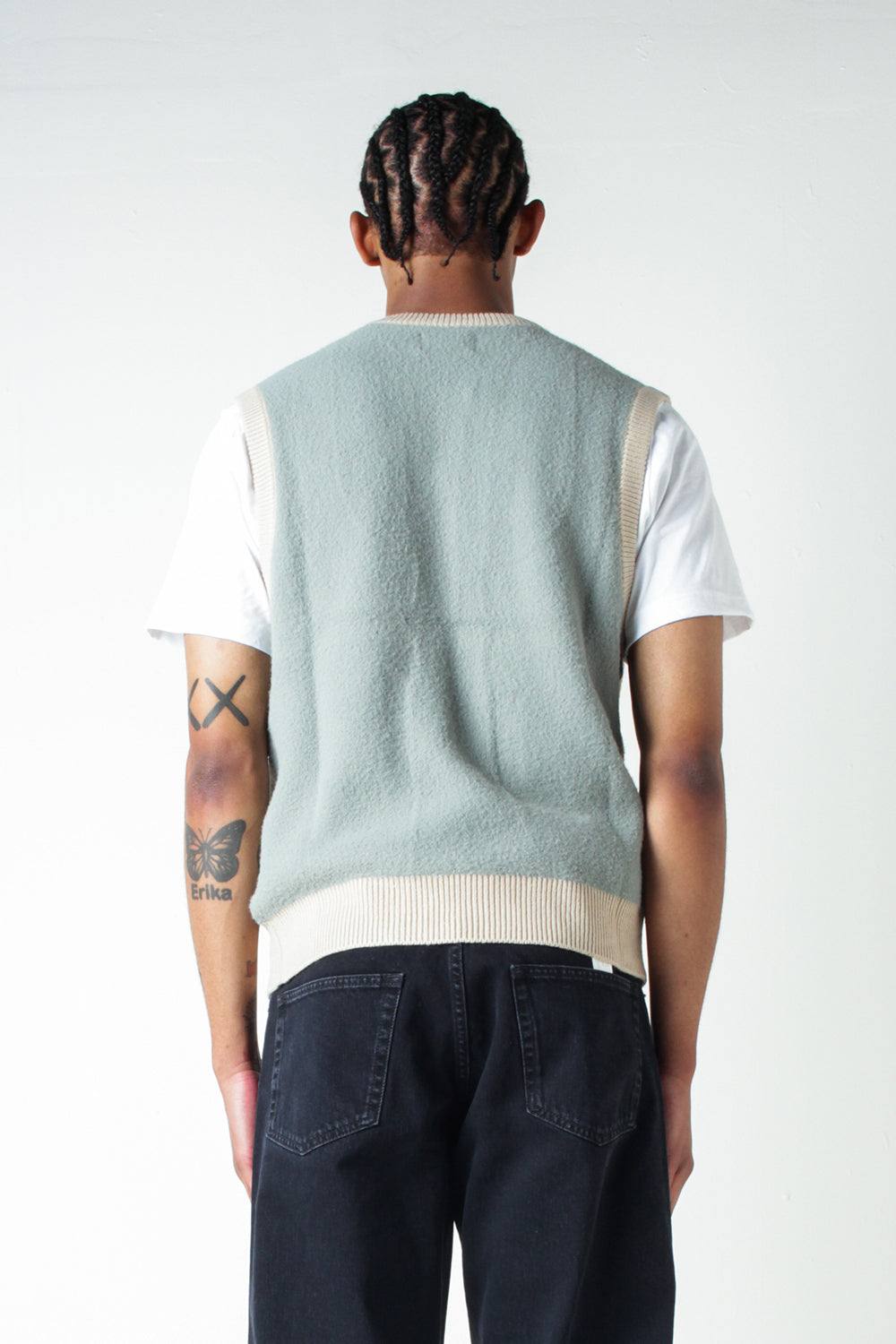 Butter Goods Mohair Knit Vest Grass