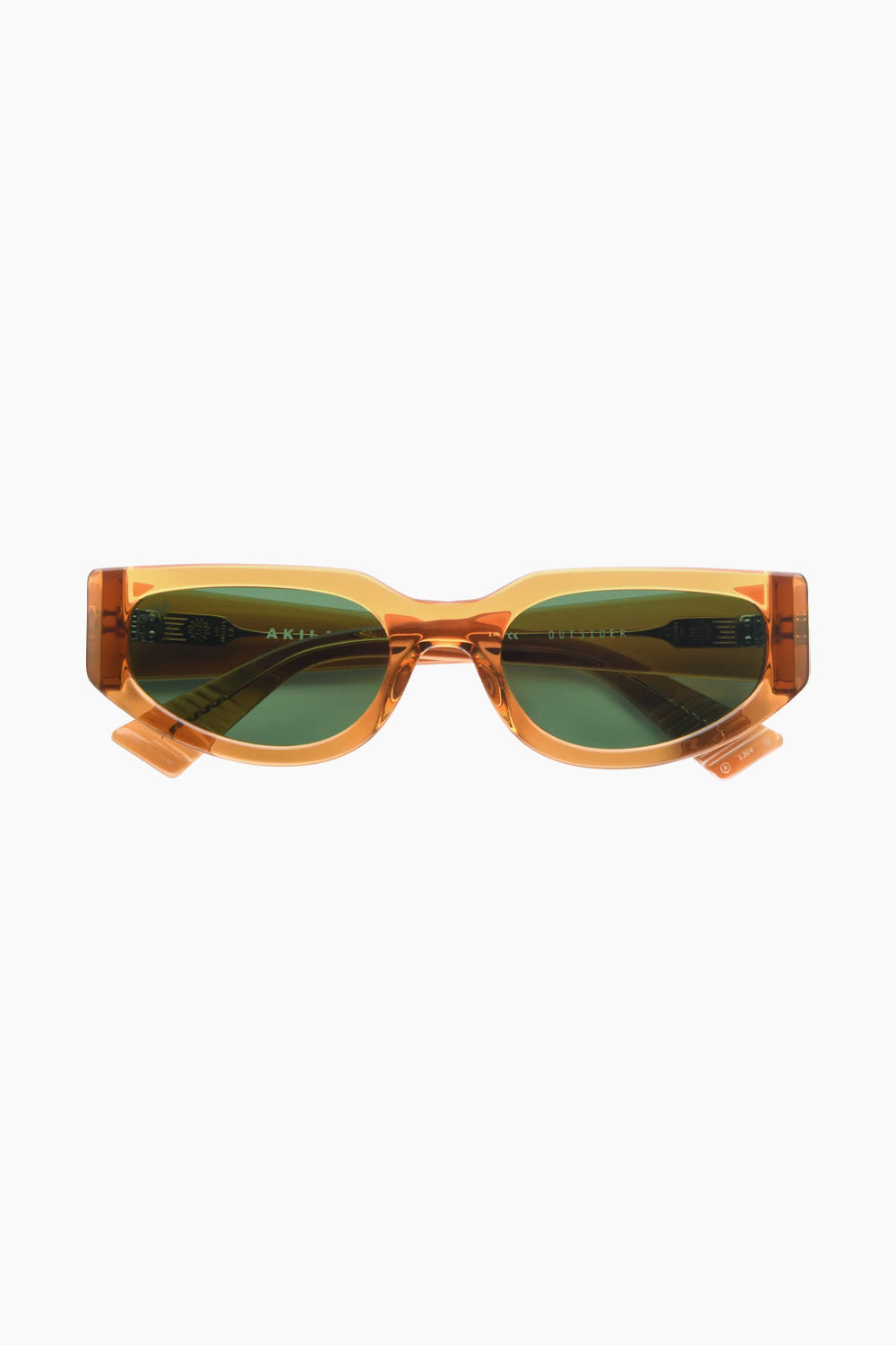 Akila Caramel Outsider Sunglasses Green Tint