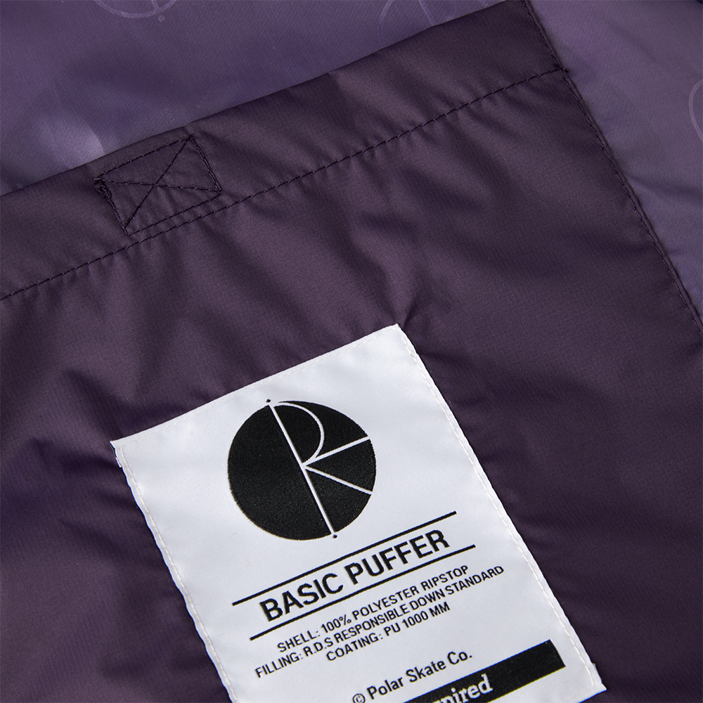 Polar Logo Puffer - Dark Violet