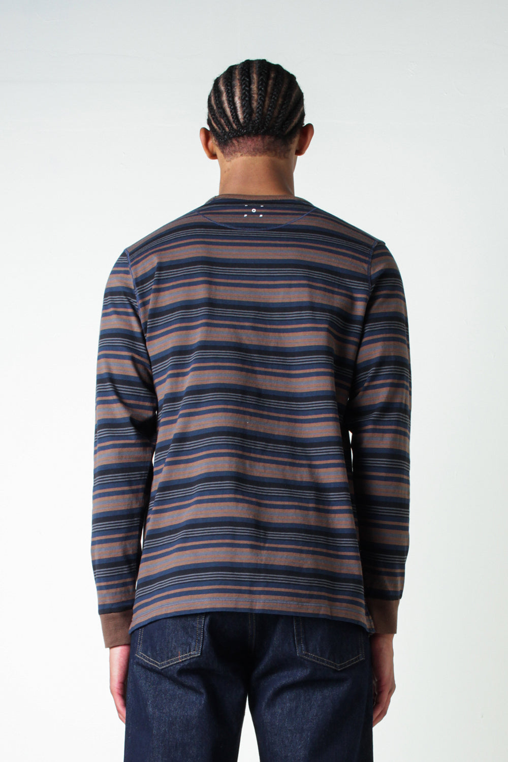 Pop Trading Company Rain Drum Stripe Long Sleeve T-Shirt