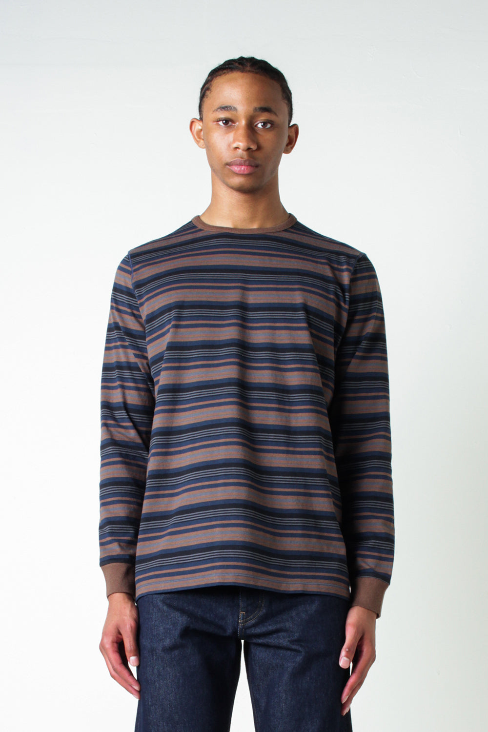 Pop Trading Company Rain Drum Stripe Long Sleeve T-Shirt