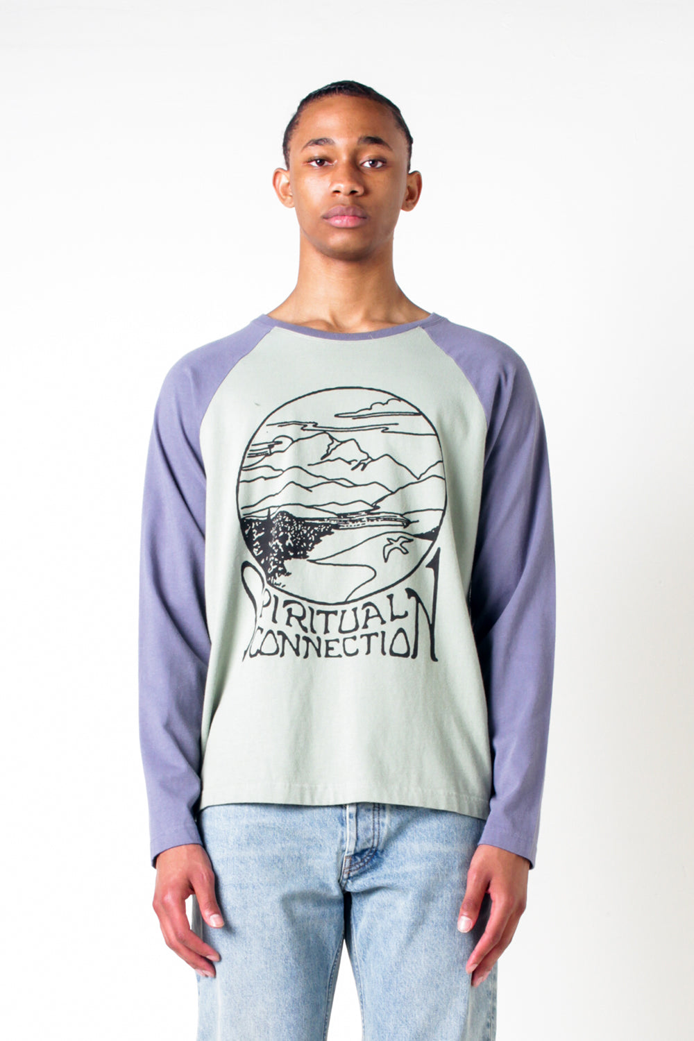 Good Morning Tapes Spiritual Connection Raglan Long Sleeve T-Shirt