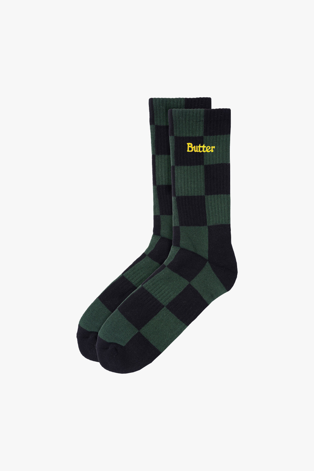 Butter Goods Checkered Socks Black