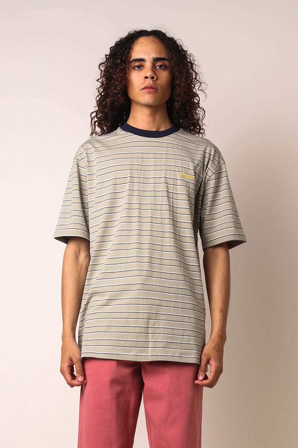 Cliff Stripe Shortsleeve T-Shirt Sage