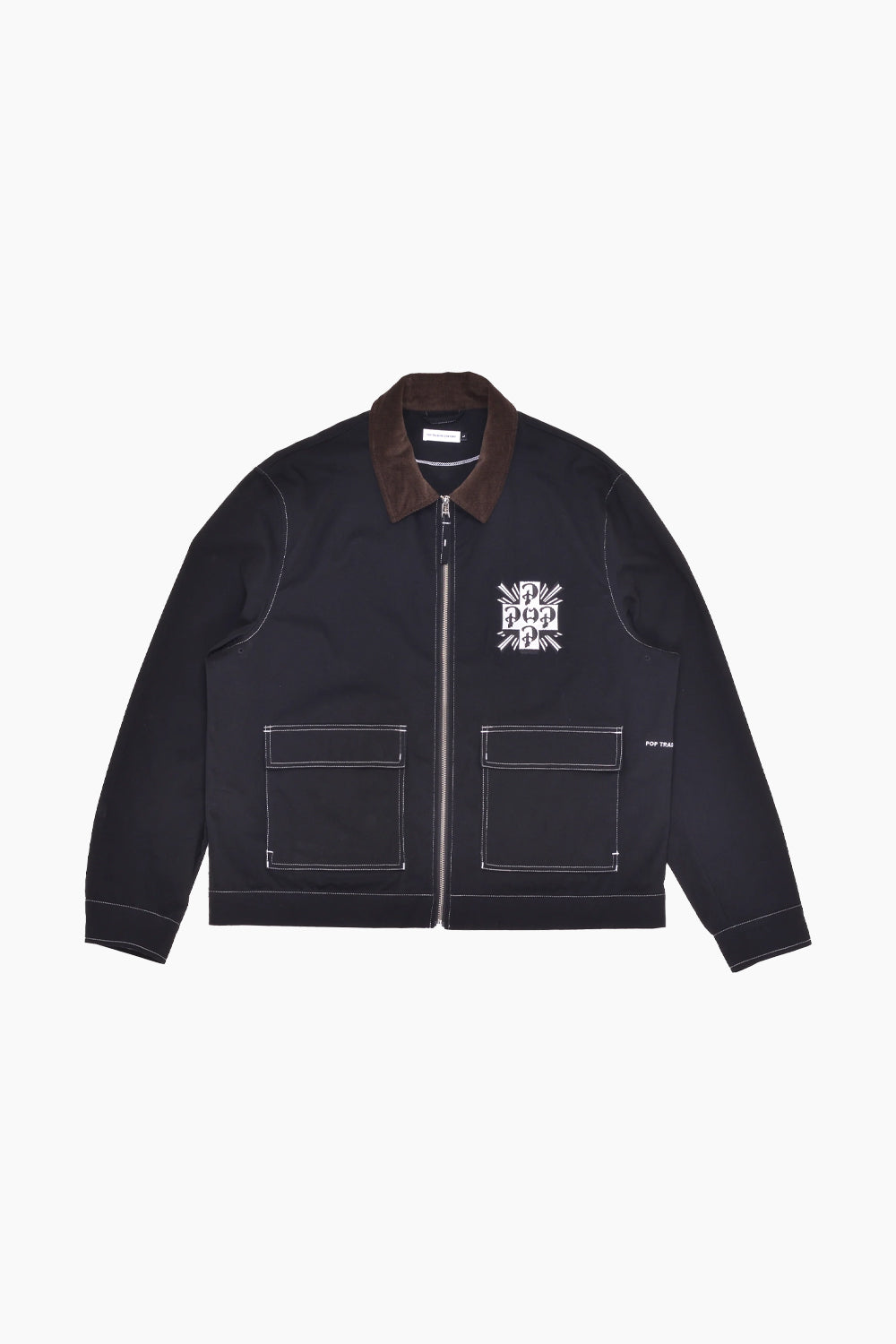 Pop Trading Company Black Full Zip Jacket