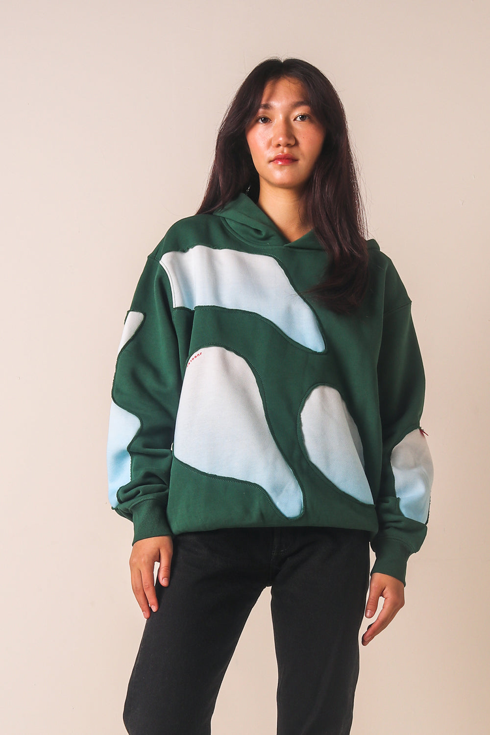 Jungles Lava Panelled Hoodie