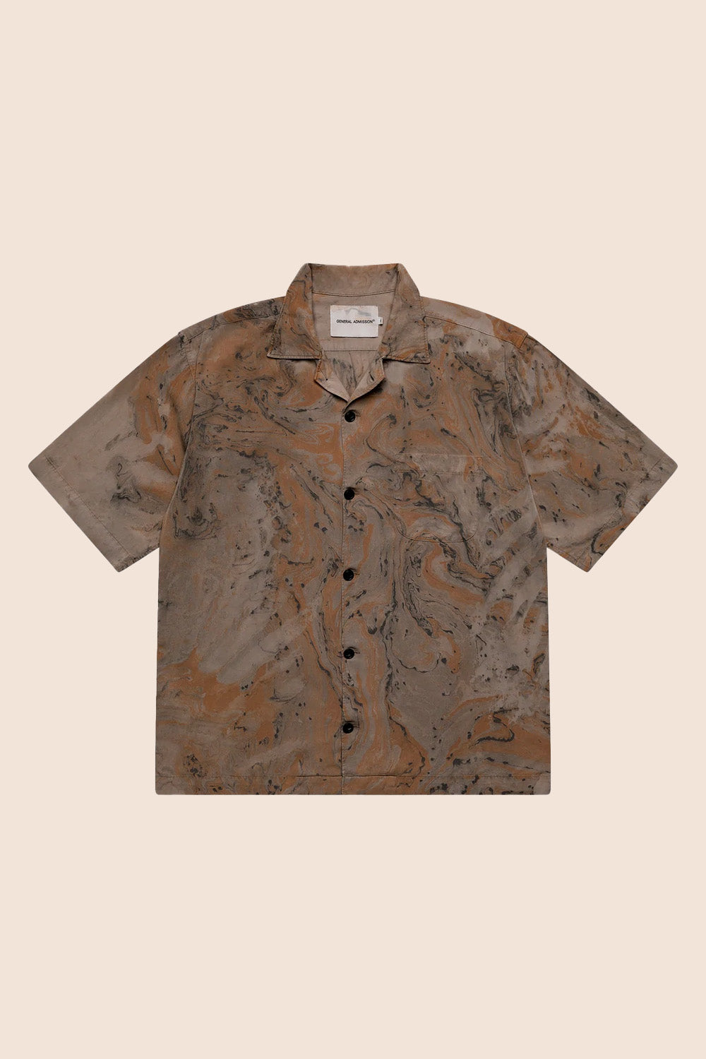 Marble Dye Button Up