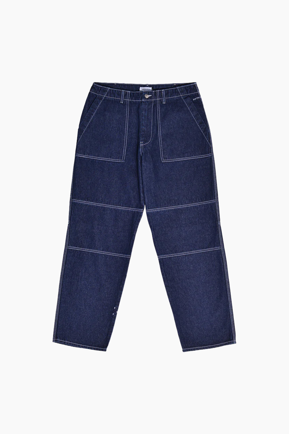 Pop Trading Company Farm Pant Rinsed Denim