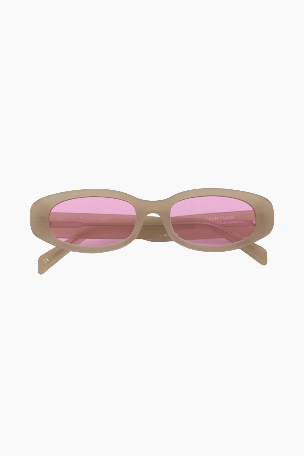 Bonnie Clyde Plum Plum Brown Sunglasses Pink Tint