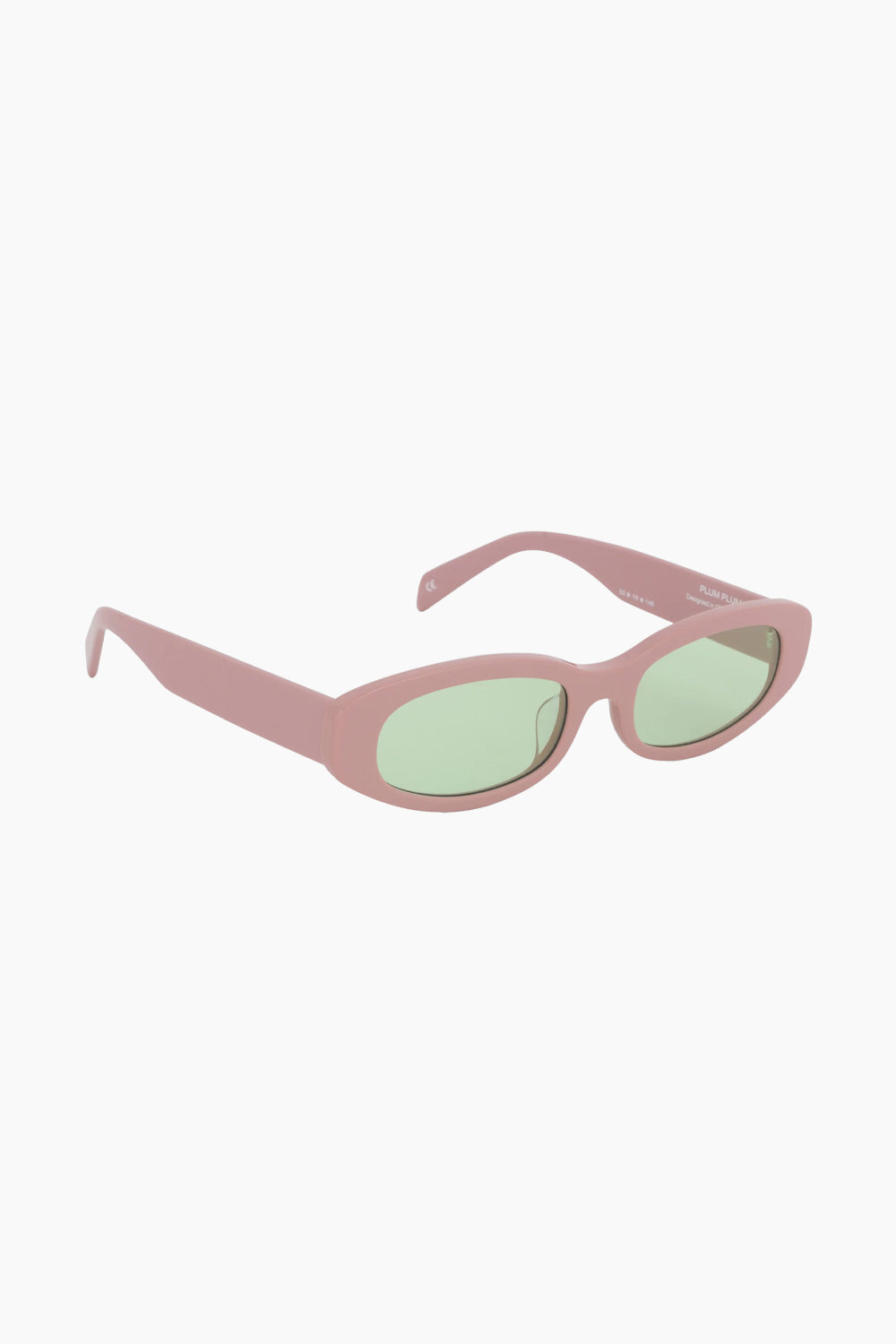 Bonnie Clyde Plum Plum Pink Sunglasses Green Tint