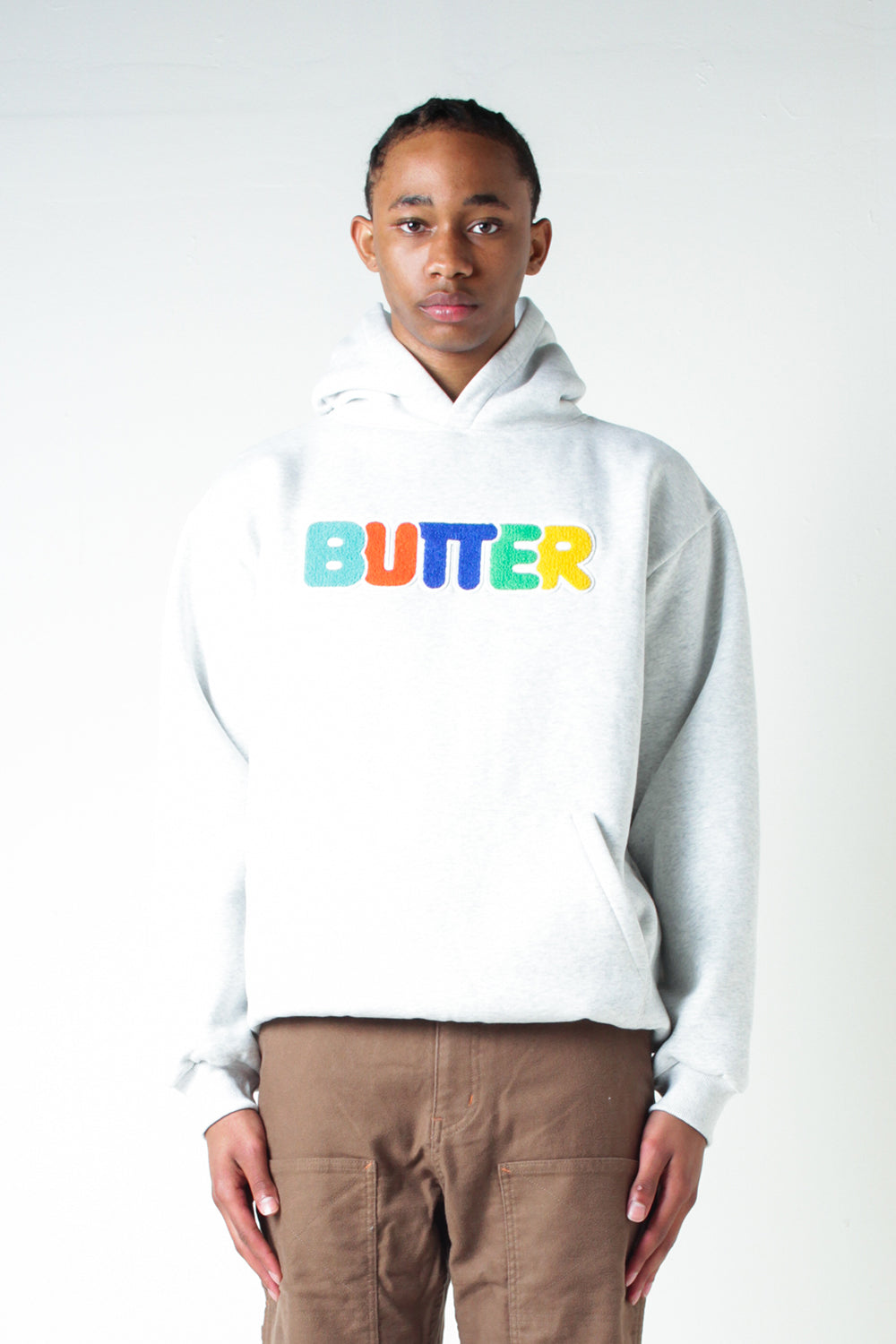 Butter Goods Rounded Chenille Applique Pullover Hoodie