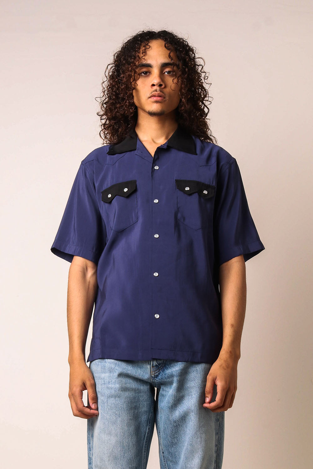 General Admission Western Shirt Midnight Blue